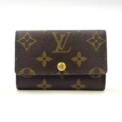 LOUIS VUITTON ミュルティクレ6 モノグラム モノグラム PVC ブラウン キーケース ゴールド M62630