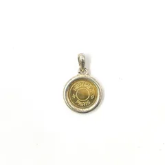 HERMES セリエ AU750×AG925 イエローゴールド×シルバー ペンダントトップ