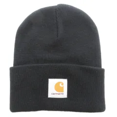 カーハート carhartt ニット帽 帽子 ビーニー ロゴタグ F 黒 ブラック /JS ■GY12のサムネイル