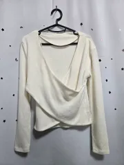 ザラ クロップド ラブ ニット 長袖Tシャツ S/6