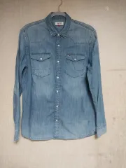 トミーヒルフィガー/100) デニムシャツ