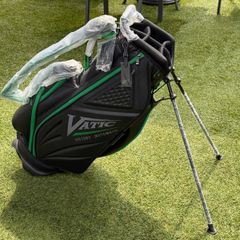美品】VATIC GOLF バティック スタンド式 キャディバック カバー付き