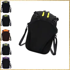 ☆彡送料無料でお届け☆彡Color:グレー スマホポーチ カラビナ付き リュック取付用 ベルトポーチ 防水 ファスナー付き 6.5インチ対応 ブラック (グレー)