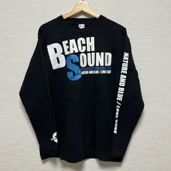 (^w^)b BEACH SOUND ビーチサウンド 七分 長袖カットソー Tシャツ ロンT SURFOOUNDS ロングスリーブ SURFERS マリンスポーツ サーフスタイル コットン100% ブラック 黒 白 青 メンズ サイズ L OM11411HGのサムネイル