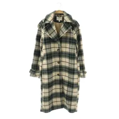 バナナリパブリック BANANA REPUBLIC 24AW チェック コート アウター XS グリーン アイボリー /DF ■OS