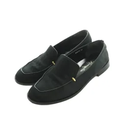 銀座かねまつ GINZA Kanematsu ハラコローファー 24.0cm 黒 WB2455 /MI ■OS