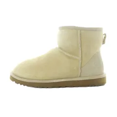 アグ オーストラリア UGG australia ショート ムートンブーツ 23cm ベージュ ショート丈 無地 プルタブ付き /RI ■OS