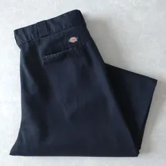 ■古着 Dickies ディッキーズ 874BK ワークパンツ チノ ORIGINAL FIT ブラック 黒 実寸W38L32【D1721】