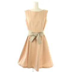 ブルーレーベルクレストブリッジ BLUE LABEL CRESTBRIDGE ノースリーブワンピース ひざ丈 チェック 36 ピンク /DF ■OS