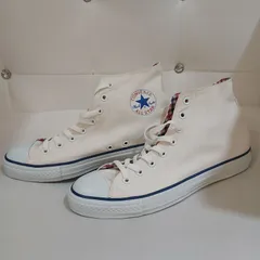CONVERSE コンバース オールスター デニム HI ホワイト 28cm 新品 ハイカット チェック柄