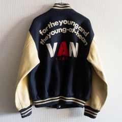 VAN JAC 50周年記念 スタジャン ネイビー×アイボリー - メルカリ