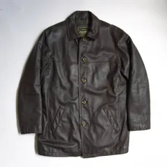 【美品】EDDIE BAUER【レザー カーコート】XL ダークブラウン エディーバウアー 26030875のサムネイル