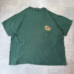 O-940 Harley Davidson ハーレーダビッドソン グリーン ポケットプリントTシャツ サイズXL