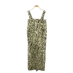 マカフィー MACPHEE トゥモローランド ゼブラプリントサロペット オールインワン ノースリーブ 36 アイボリー ブラック /DO ■OS