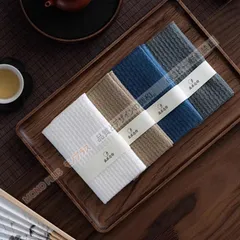 【新品未使用】綿 茶巾 4点セット（45cm×13.5cm） CCJ329P257