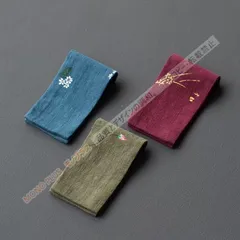 【新品未使用】綿麻 茶巾 3点セット（コットンリネン / 28.2cm×7.7cm） CCJ329P308