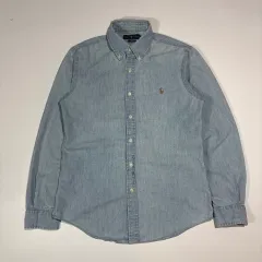 ポロラルフローレン ライトブルー デニム シャツ