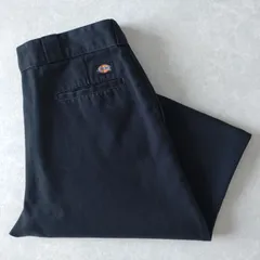 ■古着 Dickies ディッキーズ 874BK ワークパンツ チノ ORIGINAL FIT ブラック 黒 W38L30【D1723】
