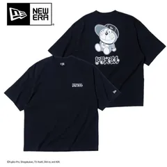 【新品】 ニューエラ ドラえもん コラボ 半袖 コットン オーバーサイズド Tシャツ キャップ ブラック アニメ キャラクター NEW ERA DORAEMON T-shirt black tee oversized