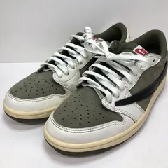 【中古】Travis Scott × Nike Air Jordan 1 Low OG SP Reverse Olive 27cm DM7866-200 エアジョーダン トラヴィス・スコット[66]