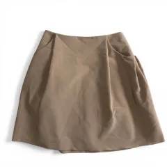 美品　FOXEY NEW YORK　フォクシーニューヨーク　フレアスカート　ベージュ　サイズ38　ポリエステル　タック入