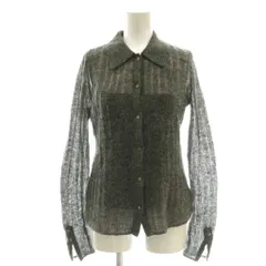 ミラオーウェン Mila Owen 25AW ポロ襟ワイドリブベアSETモヘアニット セット アンサンブル 1 グレー /AQ ■OS