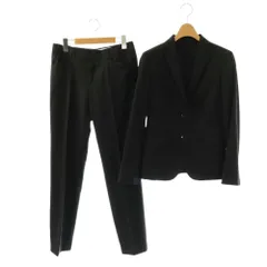 ニューヨーカー NEWYORKER セットアップ ジャケット パンツ 絹 シルク 9 黒 ブラック 長袖 /GP