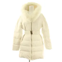 リウ Riu Fur collar down coat コート アウター ロング ダウン F ホワイト /DO ■OS