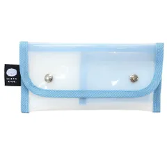 [ペンポーチ]フチマイカラーペンケース 【ブルー 】