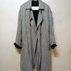 BENETTON ベネトン チェック ロング ジャケット