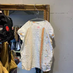 @ 花柄 総柄 ブラウス シャツ 透け感 涼しい ドット 水玉 刺繍 半袖 natural　ナチュラル　お呼ばれ　デート　オフィスカジュアル　食事会