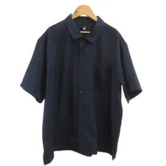 アイテムズ アーバンリサーチ ITEMS URBANRESEARCH シャツ 半袖 無地 L 紺 ネイビー /XZ ■ECB001