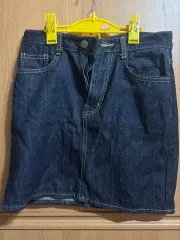 ミニスカート_デニム色