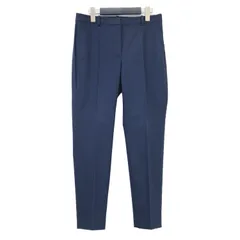 theory luxe セオリーリュクス パンツ ネイビー 紺 サイズ:38(M) | コットン ストレッチ スリムスラックス / STRETCH COTTON SOMI テーパードパンツ センタープレス | ボトムス ズボン【レディース】【中古】