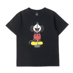NUMBER (N)INE ナンバーナイン Tシャツ ブラック 黒 サイズ:2 | Disney 復刻モデル ミッキーマウス Tシャツ | トップス カットソー 半袖【メンズ】【中古】