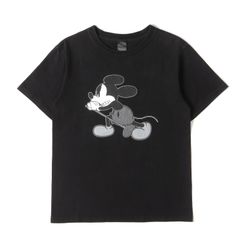 NUMBER (N)INE ナンバーナイン Tシャツ ブラック 黒 サイズ:2 | Disney 復刻モデル ミッキーマウス Tシャツ | トップス カットソー 半袖【メンズ】【中古】