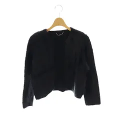 セルフォード CELFORD フェザーヤーンニットカーディガン 前開きトッパー 36 黒 ブラック /AT ■OS ■SH