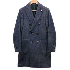 ラルディーニ LARDINI 新タグブートニエール ダブル チェスターコート
