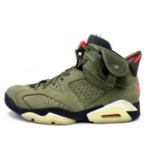 ナイキ NIKE × トラヴィス スコット Travis Scott 【 AIR JORDAN 6 RETRO Midium Olive CN1084 200 】 エア ジョーダン 6 レトロ ミディアム オリーブ スニーカー　48963