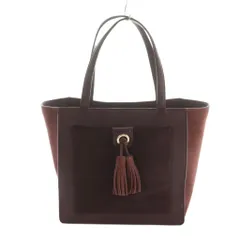 ケイトスペード KATE SPADE トートバッグ レザー ハラコ タッセル 紫 /MI ■OS