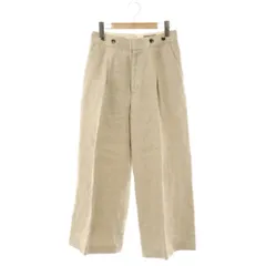 マーガレットハウエル MARGARET HOWELL ワイドパンツ トラウザーパンツ リネン 1 ベージュ /ES ■OS