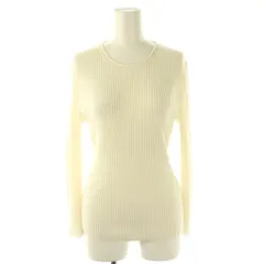 セオリー Theory 24SS REGAL WOOL SLIM RIB PO B ニット セーター L オフホワイト /ES ■OS