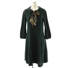 ブルーレーベルクレストブリッジ BLUE LABEL CRESTBRIDGE ニットワンピース 38 ダークグリーン /ES ■OS