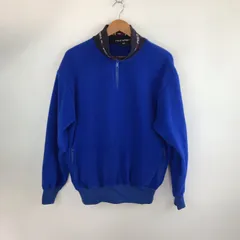 90s POLO SPORT Ralph Lauren ハーフジップフリースプルオーバー メンズ M ブルー 3322202603280006