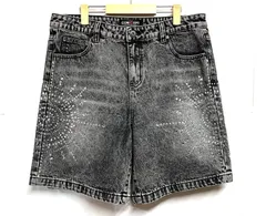 CONCEPT LA｜コンセプトエルエー STONE DENIM SHORTS ラインストーン ブラック デニム ショートパンツのサムネイル