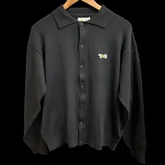 [むつ75-032806]PENNEYS/ぺニーズ 別注 フォックスロゴ刺繍 ニットシャツカーディガン[中古][レディース]