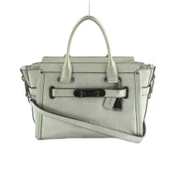 コーチ COACH スワッガー27 2WAY ハンドバッグ ショルダーバッグ シルバーカラー 34816 /MI ■OS