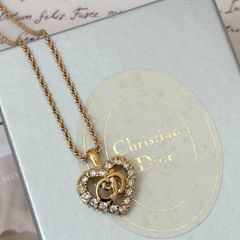 極美品 希少 Dior ネックレス CD ハート ロゴ 希少 刻印あり 金 - メルカリ