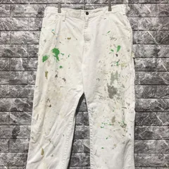 Dickies ホワイト ペインターパンツ ディッキーズ 白ペインター ペンキ グランジ ①⑤