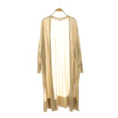 ミューズ ドゥーズィエム クラス MUSE de Deuxieme Classe shake code Vネック ロングカーディガン ニット ベージュ /DF ■OS